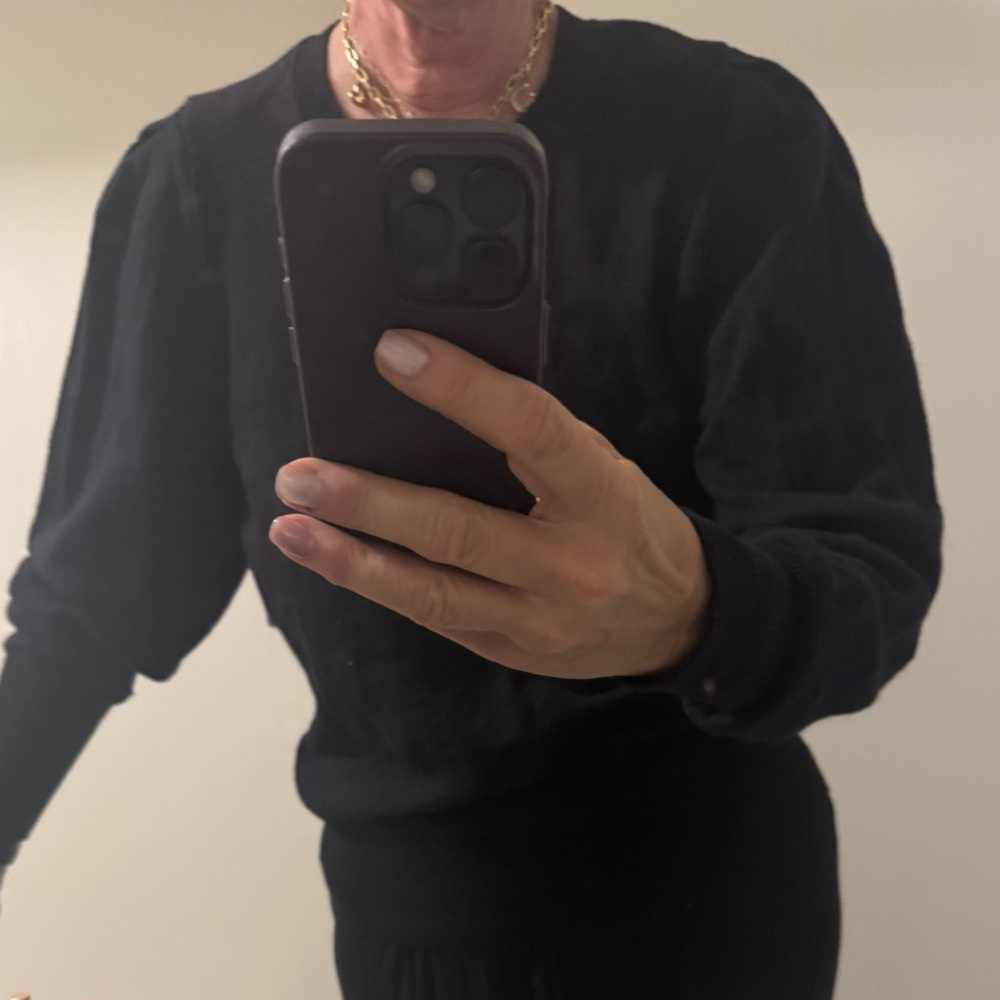 Isabel Marant Etoile Black Crew Neck Sweater Minimalist Design